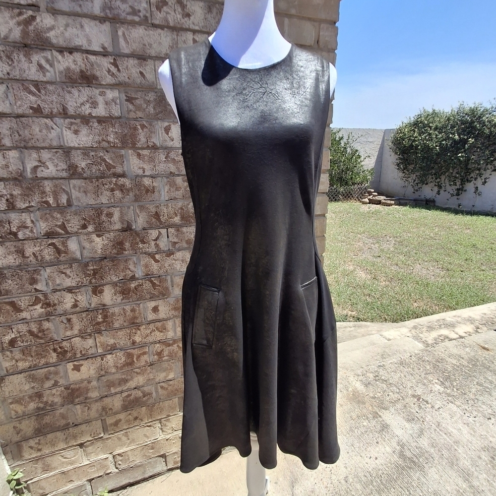 NU Denmark Sleeveless Black Fit & Flowy Circle Skirt Dress Women Size Small - Picture 8 of 16